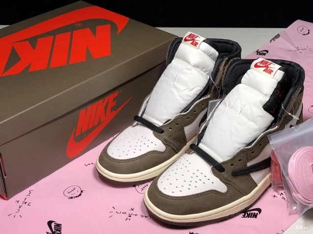 Bmlin Travis Jordan Air Retro x High 1 - 'Mocha' Scott CD4487 100 OG 0803